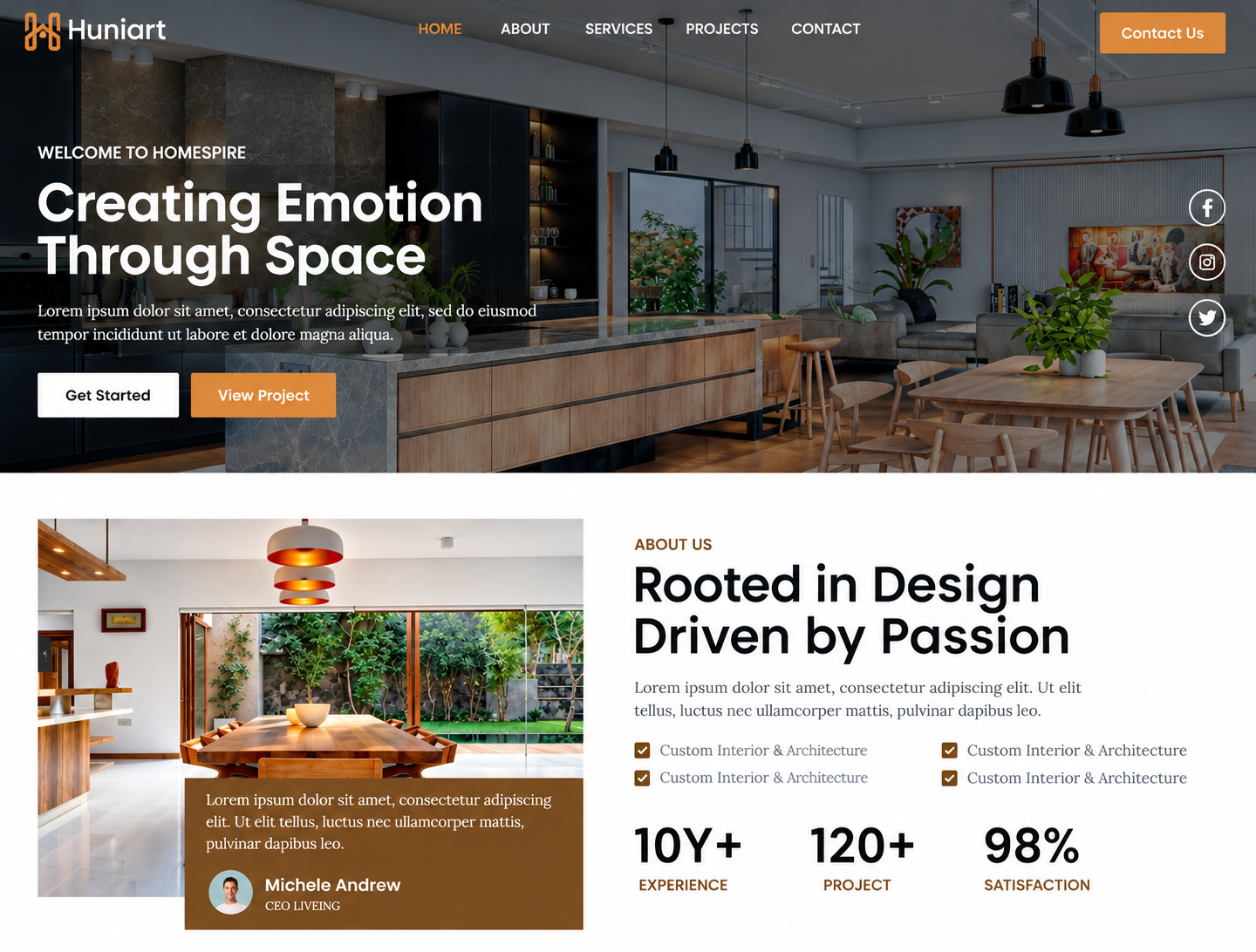 Desain Website Interior